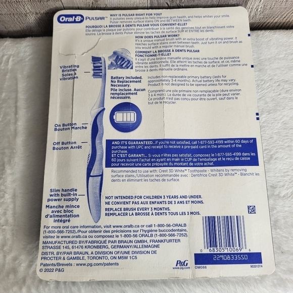 Oral B Pulsar Toothbrush Set. - Picture 2 of 2
